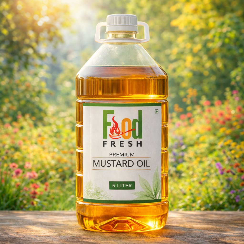 ফুড ফ্রেশ প্রিমিয়াম খাঁটি সরিষার তেল (৫ লিটার)