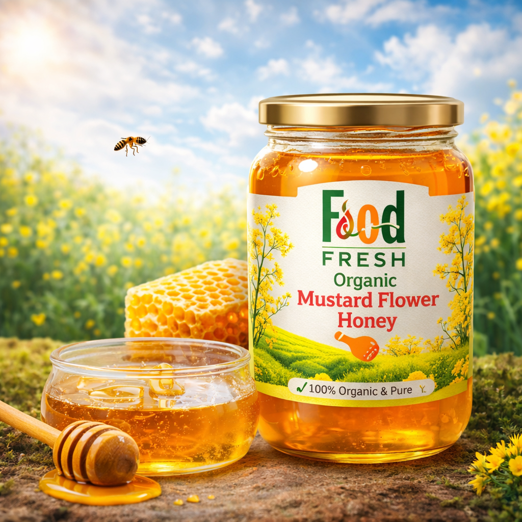 Food Fresh খাঁটি সরিষা ফুলের মধু  (১ কেজি)